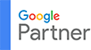 Ein Logo, welches aussagt, dass wir Google Partner sind.